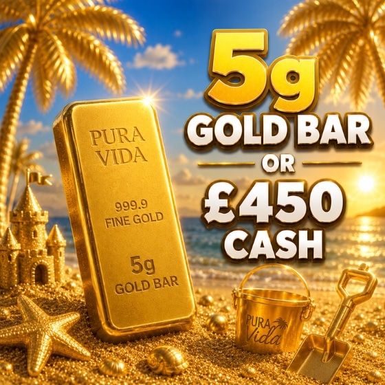 5g Gold Bar or £450 Cash