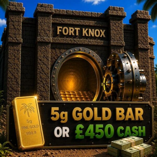 5g Gold Bar Or £450 Cash