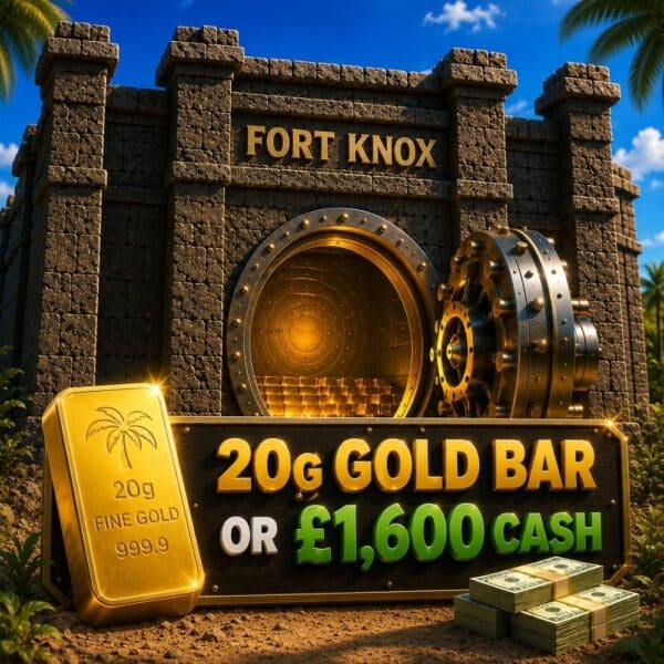 20g Gold Bar or £1600 Cash