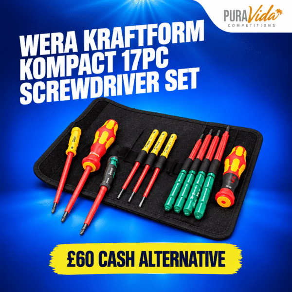 Wera Kraftform Kompact 17pc Screwdriver Set or £60 CASH